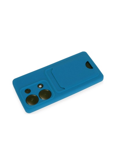 Newface - 191 - Xiaomi Redmi Note 13 Pro 4g Kılıf Kelvin Kartvizitli Silikon - Csmo-tex - - Mavi