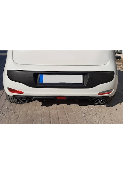 Ford Escort Uyumlu Body Kit Difüzör 4 Çıkış Siyah Yuvarlak