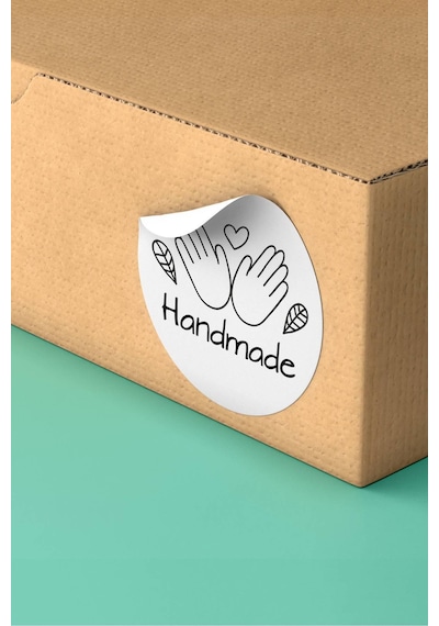 Handmade El Yapımı Sticker 3x3cm St2375 Çok Renkli