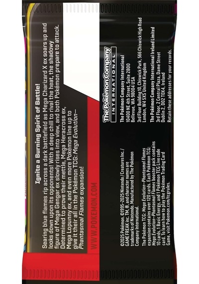 Pokemon Orjinal Lisanslı Tcg Mega Evolution Phantasmal Flames 1 Paket 10 Kart Mini Albüm Seti - Mod