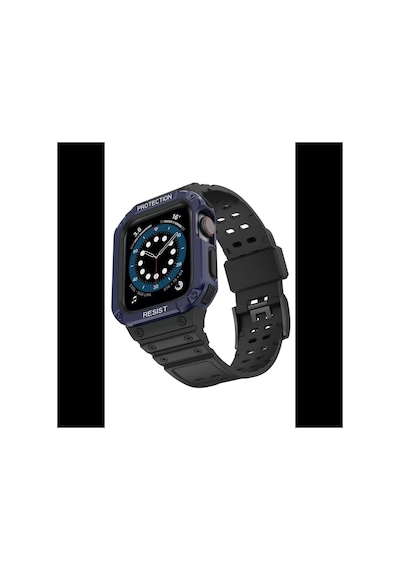 Watch 42mm Kr401 Silikon Kordon - Siyah-mavi Bz8683140506636
