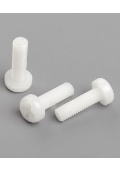 10 Adet Metrik 3 M3X10 MM Plastik Vida Beyaz Arduino - Proje Vidası N11.17348
