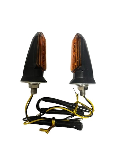 Carub Motosiklet Sinyal Lamba Üniversal 12v Sarı Cam Sarı Led 2li