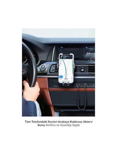 Maxgo 3128 Bluetooth Wireless Bt5.1 Usb To 3,5mm Araç Kiti Bluetooth Araç Içi Fm Transmitter Hifi Ses Destekli