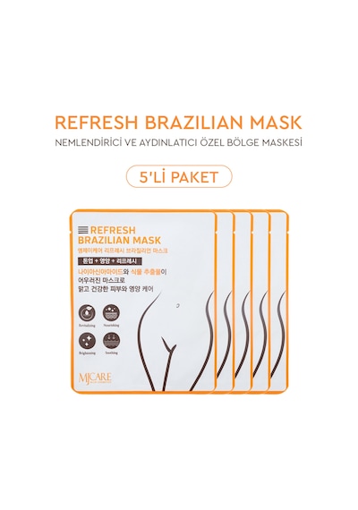 Mjcare Refresh Brazilian Mask - Yatıştırıcı, Nemlendirici Ve Aydınlatıcı Özel Bölge Maskesi 5'li