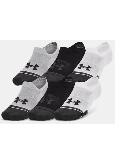 Under Armour Unisex UA Performance Tech 3’lü Paket Ultra Low Tab Çorap 1379502-011 Beyaz - Gri
