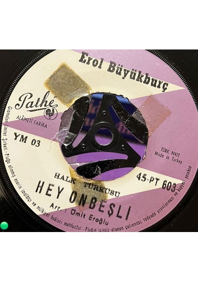 Erol Büyükburç - Niksarın Fidanları / Hey Onbeşli - Pathé 45'lik Plak