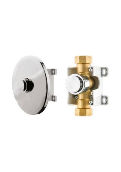 Creavit Hm4001 Zaman Ayarlı Ankastre Yıkama Musluğu 1"-1" Metalik