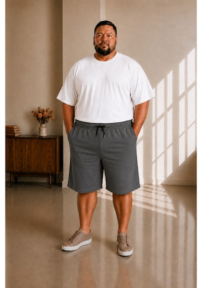 Sngl Tekstil Erkek Büyük Beden Kapri 3xl 4xl 5xl 6xl 7xl 8xl 9xl Gri Antrasit