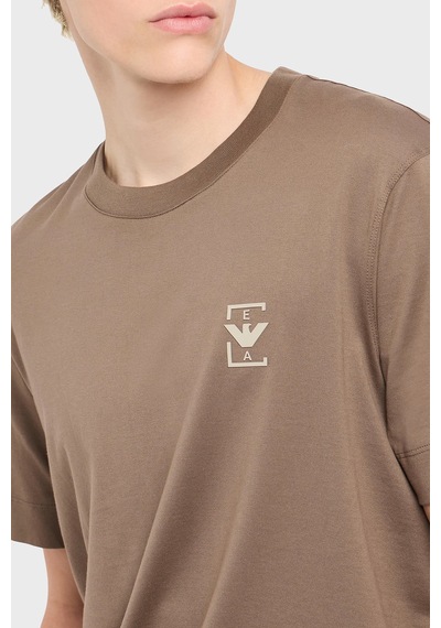 Emporio Armani Erkek T Shirt Em001068 Af12926 U6195 Kahve Kahve