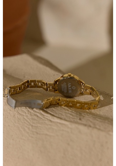 Pembe/gold Accg1410 Oyster Kol Saati 28mm Pembe/gold Altın