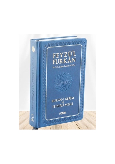 Feyzü'l Furkan Kuranı Kerim ve Tefsirli Meali Lacivert (Büyük Boy-Kuranı Kerim ve Türkçe Meal-Kalın Cilt)