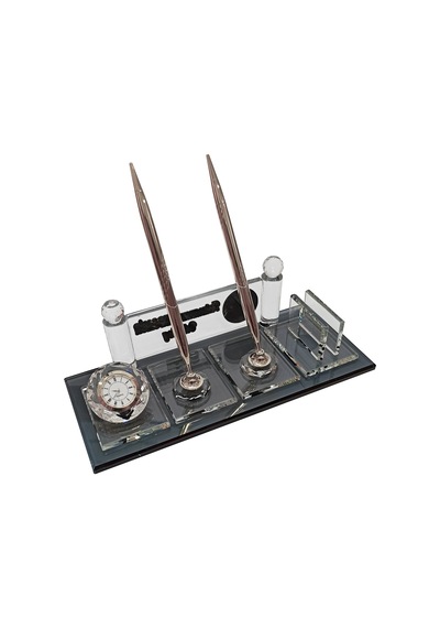 Sağlık bakanlığı Özel logolu kristal masa isimliği M194SLV-SGK