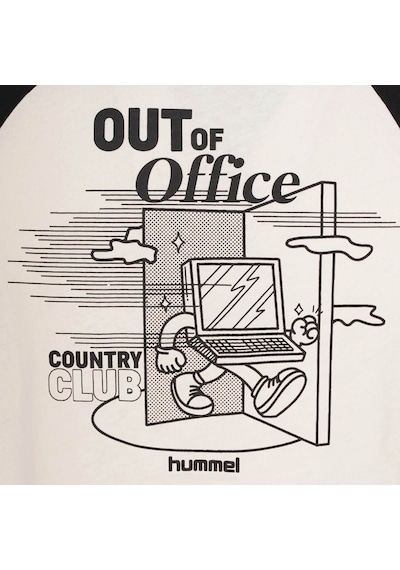 Hummel Hmlyema Beyaz Siyah Erkek T-shirt 912371-2001 Beyaz - Siyah