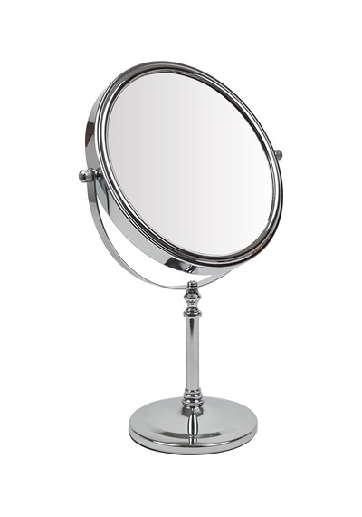 Krom Çift Taraflı Makyaj ve Masa Aynası 35 CM MB030 Krom Çift Taraflı Makyaj ve Masa Aynası 35 CM MB030