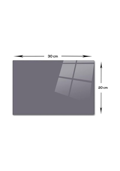 Decorita 10011501138 Düz Renk-gri Cam Kesme Tahtası, 20cm X 30cm Diğer