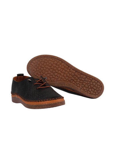 Napa Shoes Kadın Hakiki Deri Konforlu Nefes Alan Esnek Tabanlı Ayakkabı Napa-8208l Siyah