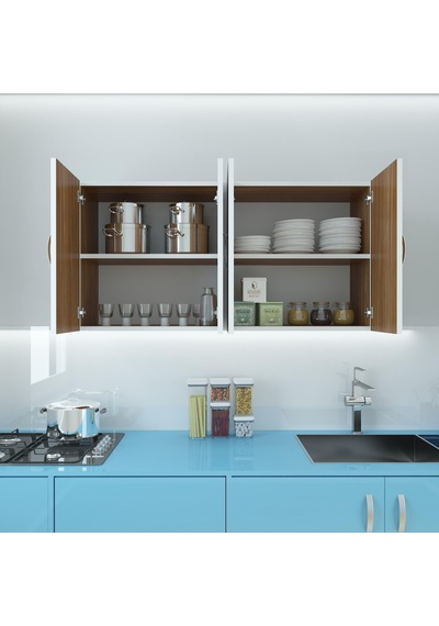 Kenzlife hazır mutfak merta cvz 060*120*32 mutfak banyo dolabı kapaklı raflı