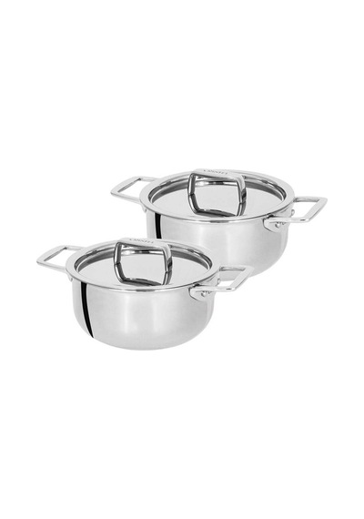 Castel Pro Ultraply Mini Güveç Tenceresi, 2'li Set Çok Renkli