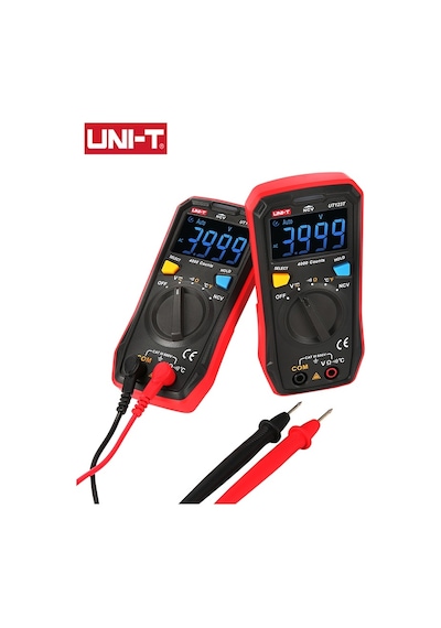 Unı-t Ut123t Dijital Mini Multimetre Test Cihazı Otomatik Dc Ac Voltmetre Frekans Kapasite Ohm Metre Ölçüm Aletleri