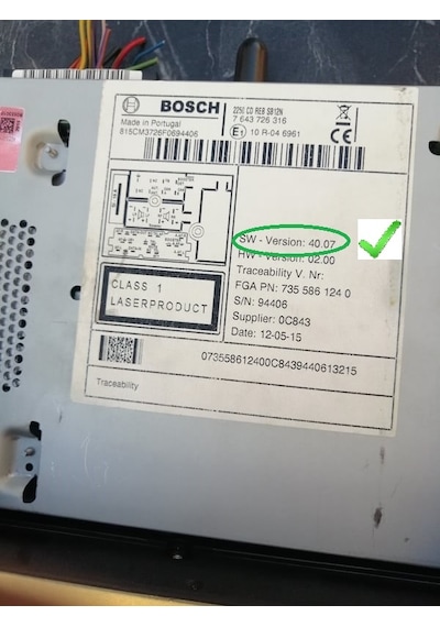 Linea Fiorino Nemo Bipper Punto Bosch Marka Sw Versiyonu 32.01 Teypleri İçin Bluetooth Modülü