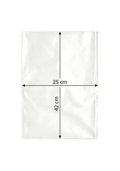 Arma Naksan Şeffaf Bakkaliye Şarküteri Bakliyat Şeker Torbası Poşeti 3'lük 1 KG 25 x 42 CM 140 Adet