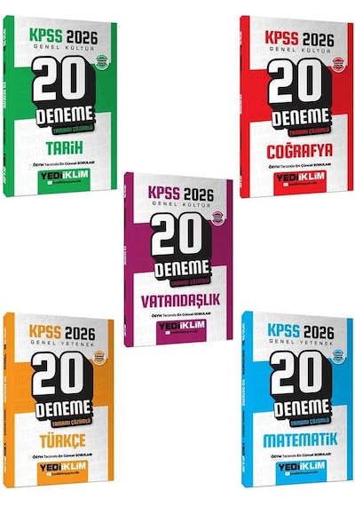 Yediklim 2026 Kpss Lisans Altın Soru Set 15 Kitap