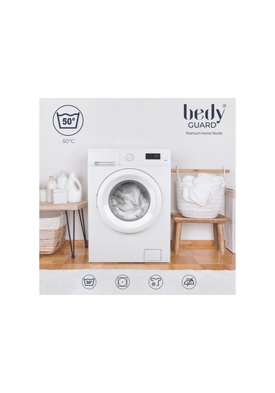 Ultra Soft Sessiz Sıvı Geçirmez Yatak Koruyucu Alez Ses Yapmaz Yatak Alezi Beyaz Beyaz