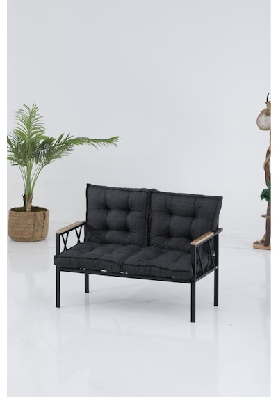 Ard & Garden Miray 211 Antrasit Fermuarlı Bahçe Balkon Takımı, Salon,teras- Berjer Düğmeli Metal Çay Seti Antrasit Ard & Garden Miray 211 Antrasit Fermuarlı Bahçe Balkon Takımı, Salon,teras- Berjer Düğmeli Metal Çay Seti Antrasit