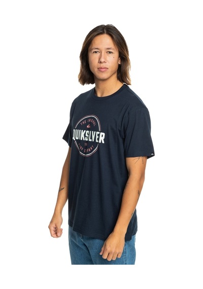 Quiksilver Circle Up Erkek Tişört Eqyzt07680-12818 Lacivert