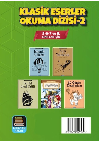 Klasik Eserler Okuma Dizisi-2 5 Kitap Set 5-6-7 Ve 8. Sınıfl...