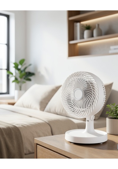 Mini Masaüstü Fan 2 Kademeli Otomatik Salınımlı Uczzzsf7733vantilatör-1