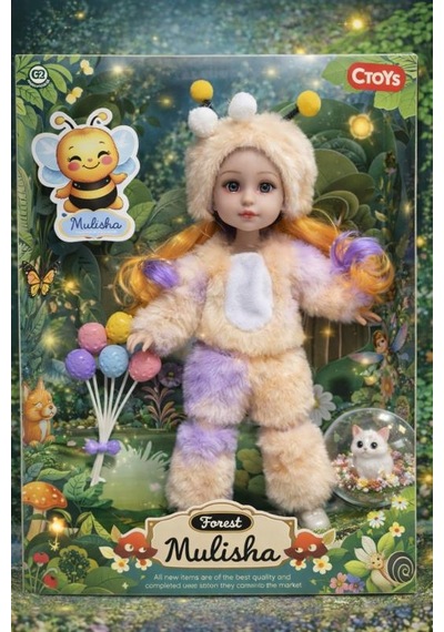 Ctoy Kostümlü Oyuncak Bebek Seti Peluş Arı Kostümlü Koleksiyonluk Bebek Ctoy-qj183d