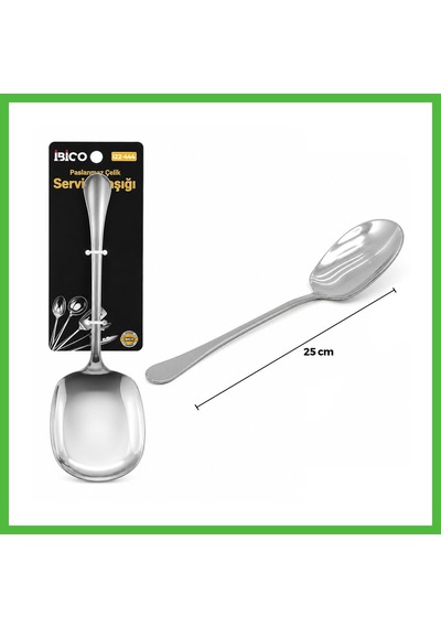 Vaveni Krom 25 Cm Metal Servis Kaşık Arz