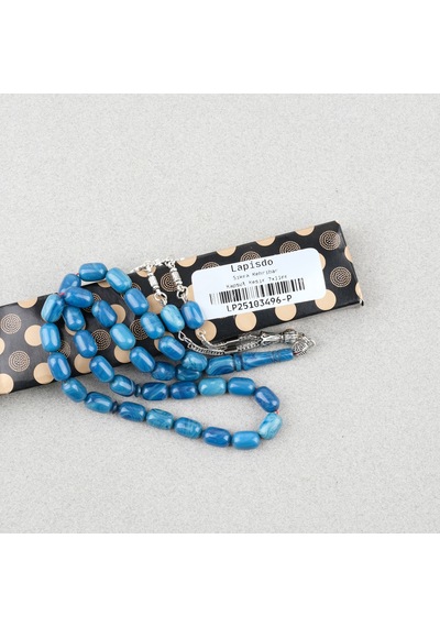 Sıkma Kehribar Kapsül Kesim Alpaka Püsküllü 7x11mm Tesbih 13581656