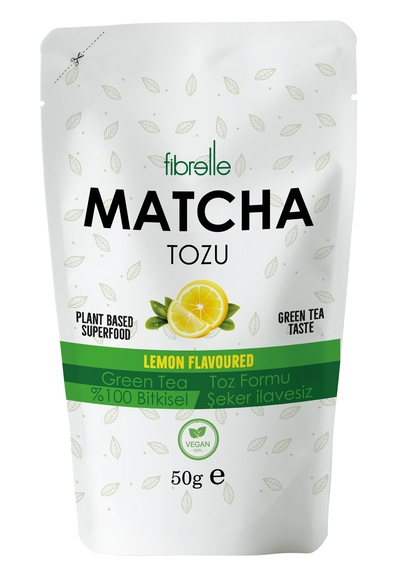 Fibrelle Matcha Limon Aromalı 50g
