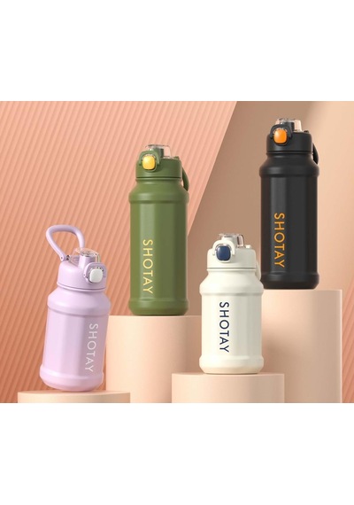 Shotay Çelik Termos Matara 720ml Beyaz