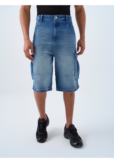 LOFT Baggy Fit Erkek Şort Lf2039608 Q1.v1 Denim