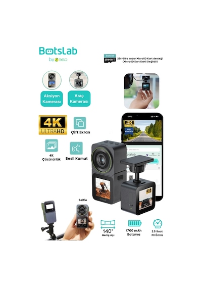 Botslab V9H Araç Ve Aksiyon Kamerası