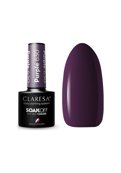 Claresa Kalıcı Oje Derin Koyu Mor 630 5gr