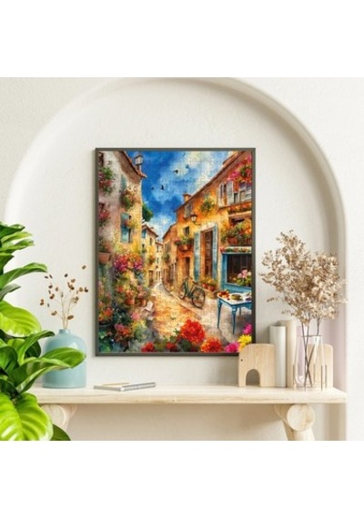 500 Parça Stony Street Temalı Eğlenceli Yapboz