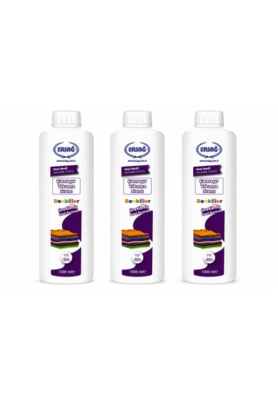 Çamaşır Yıkama Sıvısı 1000 Ml Renkliler İçin 1000 Ml 3 Li Diğer