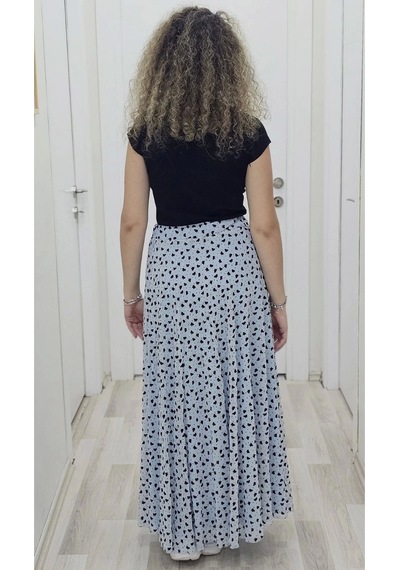 Lodmela Bel Lastikli Flok Baskılı Kloş Şifon Etek 6003-siyah/mavi Siyah/mavi Siyah - Mavi Lodmela Bel Lastikli Flok Baskılı Kloş Şifon Etek 6003-siyah/mavi Siyah/mavi Siyah - Mavi