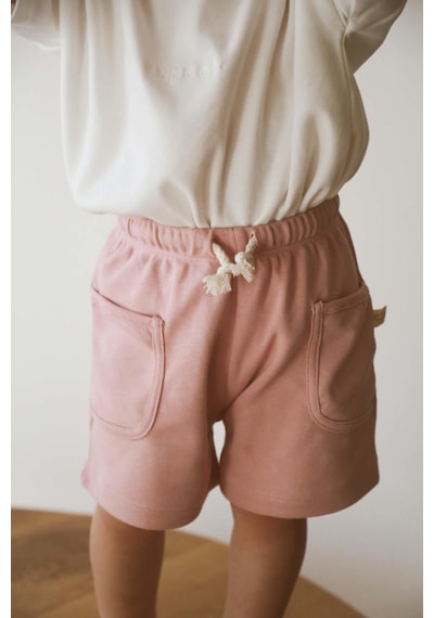 Pembe Basic Cepli Çocuk Şort Pembe