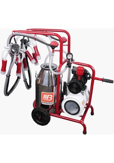 Çift Sağım Tek Güğüm İnek Sağım Makinesi Üniversal Model Kuru Pompa