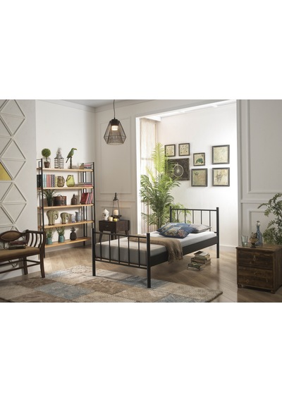 Bedliga Falez Tek Kişilik Metal Karyola 90X190-90X200-120X200 Bedliga Falez Tek Kişilik Metal Karyola 90X190-90X200-120X200
