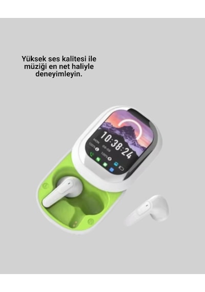 Kayar Kapak Tasarımlı Dokunmatik Ekranlı Kablosuz Bluetooth Kulaklık Renkli
