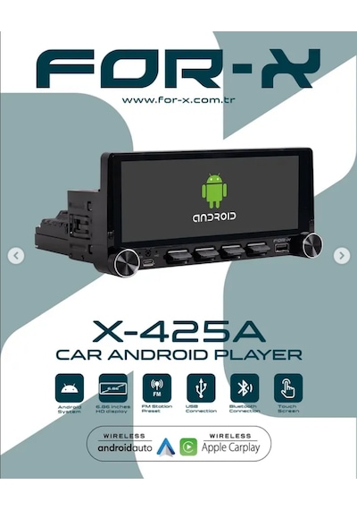 For-x 6.86''hd Android-2-32gb Ram-wifi-kablosuz Carplay-hd Kame