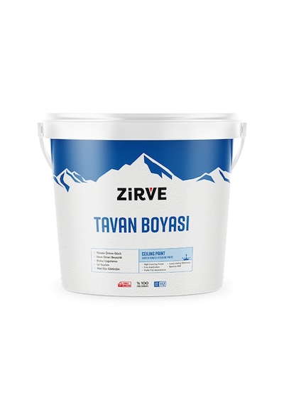 Zirve Tavan Boyası 17,5 Kg Beyaz 17.5 KG