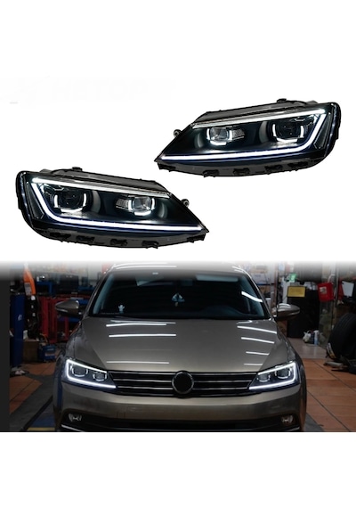 Vw Jetta 2011-2018 Mk6 Vwpassat B8 Dizayn Ledli Ön Far